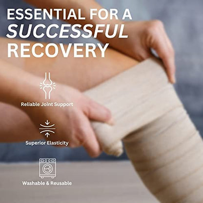 Vakly Elastische Binde 6" x 5 Yards (10er-Pack) – Selbstschließende Kompressionsbandage für Knie, Knöchel & Handgelenk, Erste-Hilfe-Binde für Sport, Verstauchungen und alltägliche Unterstützung