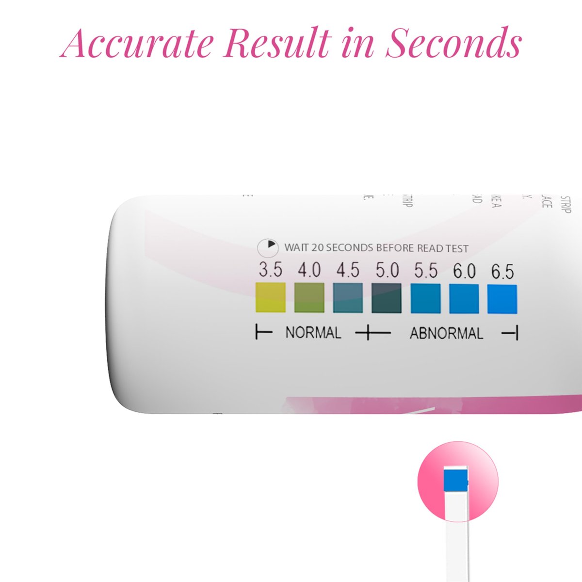 NATURELAND Vaginal pH Teststreifen für Frauen – Heimtest für BV und Hefepilzinfektionen, mit BloomSense App, Genauigkeit 3,5-6,5, Folienversiegelt (80 Streifen)