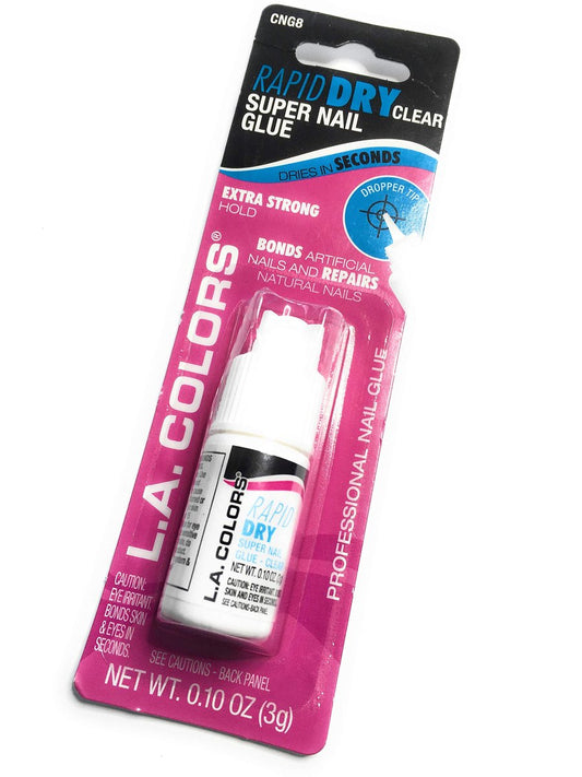 LA Colors Rapid Dry Clear Super Nagellack – Extra starker Halt (0,10 oz)