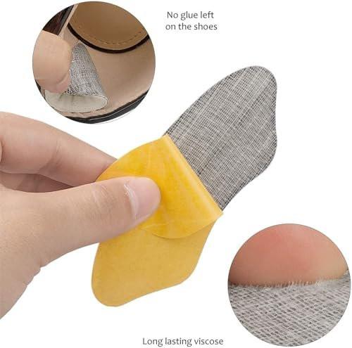 Fersenpolster Einlegesohlen für zu große Schuhe – 4 Paar (Apricot+Schwarz) – MATIE FIX