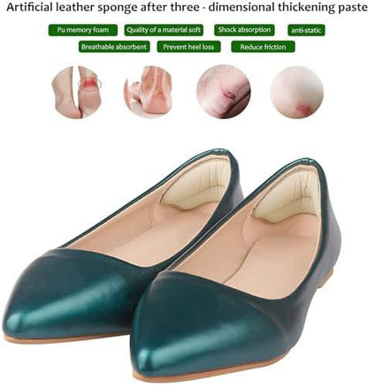 Fersenpolster Einlegesohlen für zu große Schuhe – 4 Paar (Apricot+Schwarz) – MATIE FIX