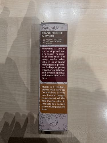 Weihrauch & Myrrhe Naturharz-Mistspray von Aromafume | 100 ml / 3,3 oz | Ideal für Tiefenentspannung, Spiritualität & Rituale | Hergestellt mit reinem Harz aus Somalia | Alkoholfrei, ungiftig & vegan