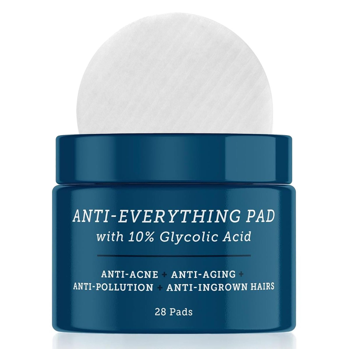 Oars + Alps Anti Everything Pads & Mitesser-Entferner – Gesichtsreiniger & Peeling mit 10% Glykol- und Salicylsäure für alle Hauttypen – spendet Feuchtigkeit, reduziert Mitesser und Fältchen – 28 Tücher