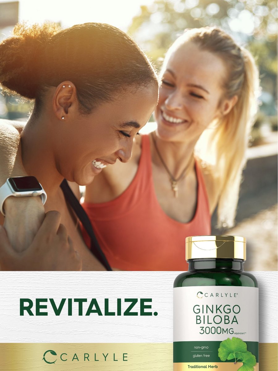 Carlyle Ginkgo Biloba | 400 Tabletten | Nicht-GVO, Glutenfreies pflanzliches Nahrungsergänzungsmittel
