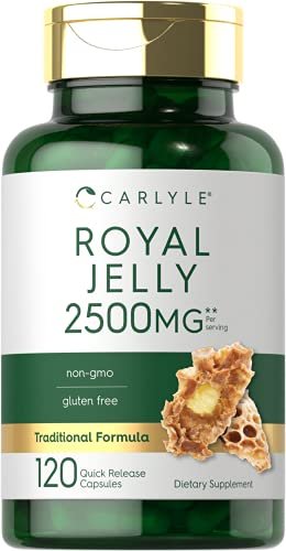 Carlyle Royal Jelly Supplement | 120 Kapseln | Traditionelle Kräuterformel | Nicht-GVO & Glutenfrei