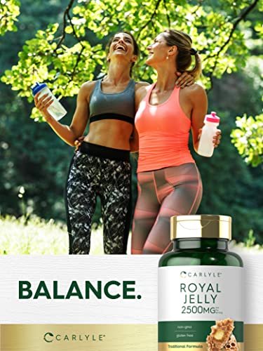 Carlyle Royal Jelly Supplement | 120 Kapseln | Traditionelle Kräuterformel | Nicht-GVO & Glutenfrei