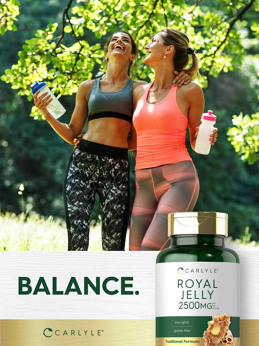 Carlyle Royal Jelly Supplement | 120 Kapseln | Traditionelle Kräuterformel | Nicht-GVO & Glutenfrei