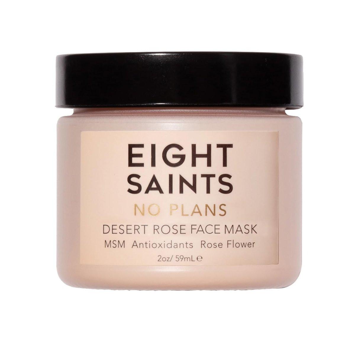 Eight Saints No Plans Tonmaske – Porenverkleinernde Gesichtsmaske mit MSM, Antioxidantien und Rosenblüte, 56 g