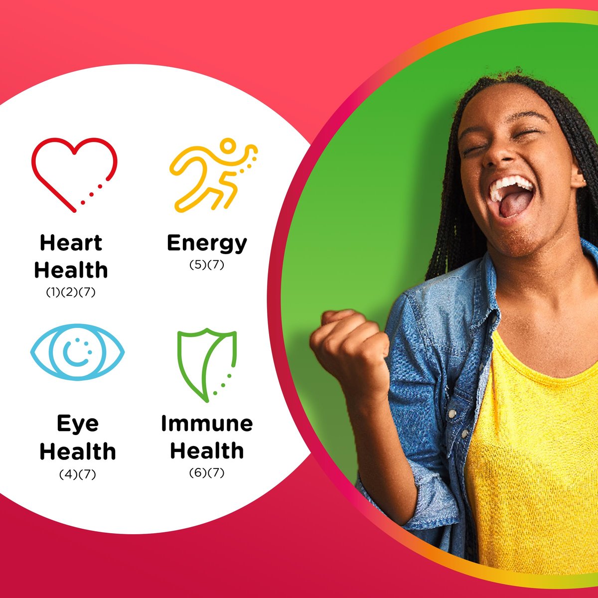 Centrum MultiGummies Multi+ Omega 3 Dual Action – Erwachsenen-Multivitamin mit Omega-3, Erdbeer-Zitronen-Orangen-Geschmack, 110 Stück