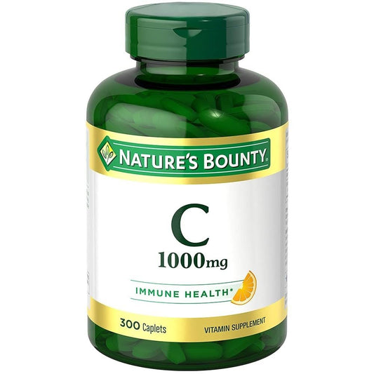 Nature's Bounty Vitamin C 1000 mg – Immunsystem & Antioxidantien, 300 vegetarische Kapseln