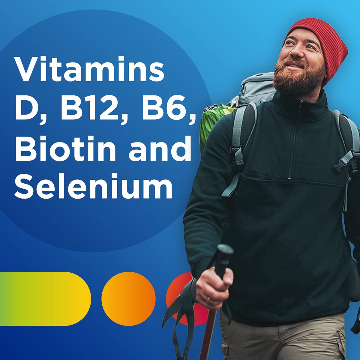 Centrum MultiGummies Gummie-Multivitamin für Männer, Multivitamin-/Mineralstoffpräparat mit Selen, Antioxidantien und Vitamin D3, gemischter Fruchtgeschmack – 170 Stück