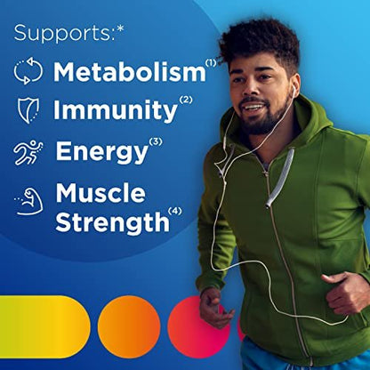 Centrum MultiGummies Gummie-Multivitamin für Männer, Multivitamin-/Mineralstoffpräparat mit Selen, Antioxidantien und Vitamin D3, gemischter Fruchtgeschmack – 170 Stück