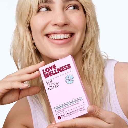 Love Wellness The Killer | Borsäure-Vaginalzäpfchen | pH-Balance & Geruchskontrolle für eine gesunde Vaginalflora | Schnell wirkend & parfümfrei | Sanft & effektiv | 14 Stück