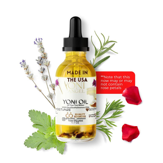 Yoni Oil Natürlich Minzfrisch Femininöl – Trockenheit, reduziert Geruch, stellt pH-Gleichgewicht wieder her, rein natürlich, Kräuter-Yoni-Mischung mit Teebaumöl, Lemongras, Jasmin & Kamillenölen, 30 ml