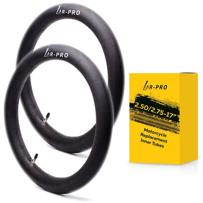 AR-PRO 2er-Pack Motorrad-Innenschläuche 2.50/2.75-17 (70/100-17) – Passend für Honda, Coolster, TaoTao, 110cc, 125cc und 140cc Dirt Bikes, Mopeds und Roller