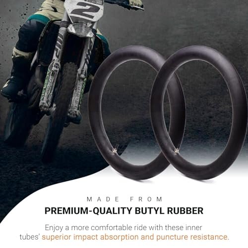 AR-PRO 2er-Pack Motorrad-Innenschläuche 2.50/2.75-17 (70/100-17) – Passend für Honda, Coolster, TaoTao, 110cc, 125cc und 140cc Dirt Bikes, Mopeds und Roller