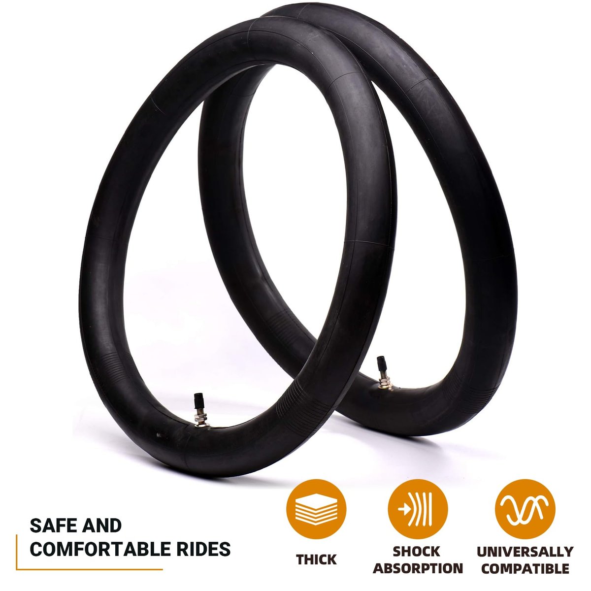 AR-PRO 2er-Pack Motorrad-Innenschläuche 2.50/2.75-17 (70/100-17) – Passend für Honda, Coolster, TaoTao, 110cc, 125cc und 140cc Dirt Bikes, Mopeds und Roller