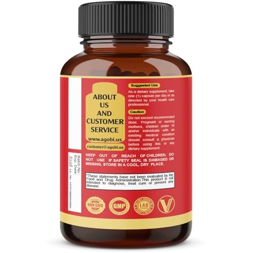 agobi 9in1 Gehirn Unterstützung Supplement – Konzentrierte Ashwagandha Wurzel, Gotu Kola Pulver, Bacopa Monnieri Pulver und mehr – 90 Kapseln – 3 Monate Vorrat