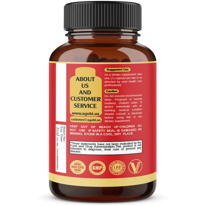 agobi 9in1 Gehirn Unterstützung Supplement – Konzentrierte Ashwagandha Wurzel, Gotu Kola Pulver, Bacopa Monnieri Pulver und mehr – 90 Kapseln – 3 Monate Vorrat