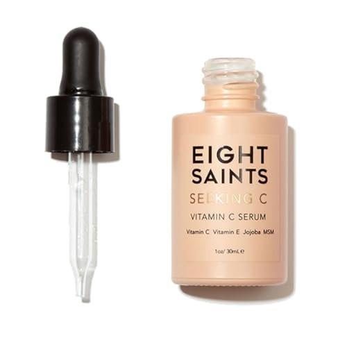 Eight Saints Vitamin C Serum für das Gesicht – Anti-Aging Gesichtsserum mit Hyaluronsäure, Vitamin E, Aloe Vera und Jojobaöl – Feuchtigkeitsspendendes und aufhellendes Serum gegen dunkle Flecken, feine Linien und Falten – 30 ml