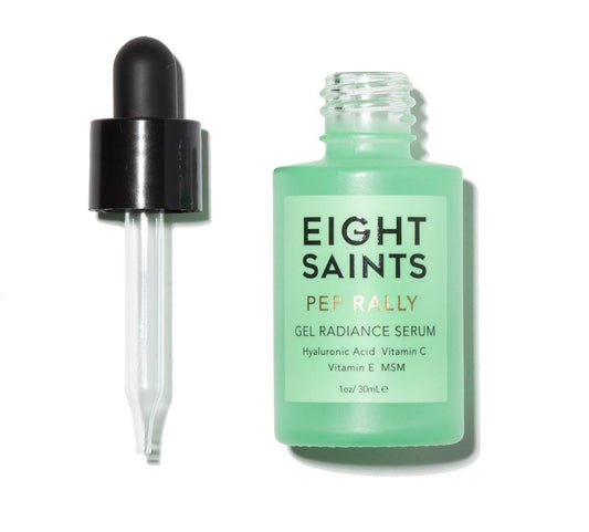 Eight Saints Skincare Reines Hyaluronsäure-Serum für das Gesicht – aufpolsterndes Vitamin C Gesichtsserum mit Vitamin E gegen feine Linien, reduziert Falten, straffend, feuchtigkeitsspendend, Anti-Aging, 30 ml