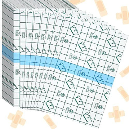 BBTO 50 Stück Transparente, klare, dehnbare, wasserdichte Wundauflagen – Große selbstklebende Folienpflaster (10 x 15 cm)