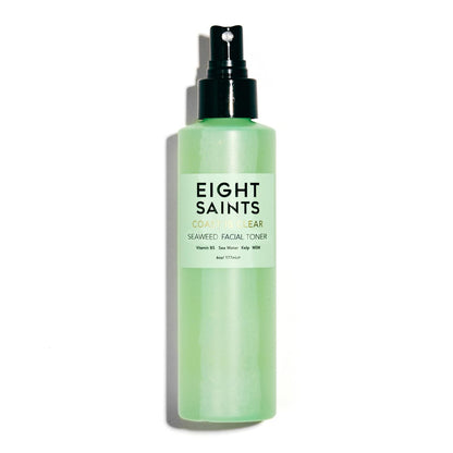 Eight Saints Coast is Clear Seaweed Anti-Aging Gesichtswasser – Alkoholfreies Gesichtswasser mit Hamamelis, Meerwasser und Seetang zur Minimierung großer Poren und Rötungen, 177 ml