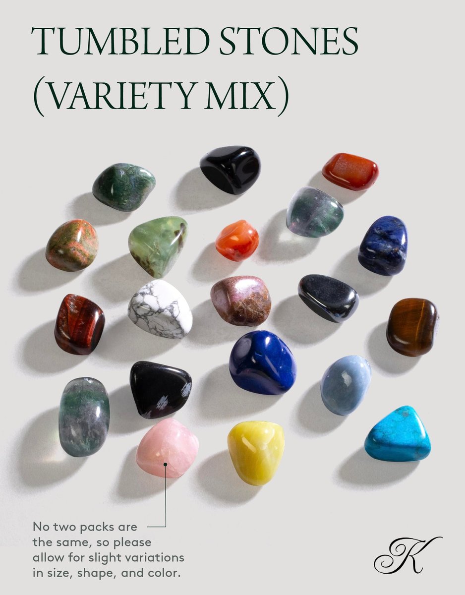 KALIFANO Bulk Tumbled Stones – Über 1.000 Karat gemischte polierte Heilsteine & Kristalle für Reiki, Basteln, Kinder & Dekoration (inkl. Rosenquarz, Howlith Türkis, Fluorit, Unakit, Lapislazuli)