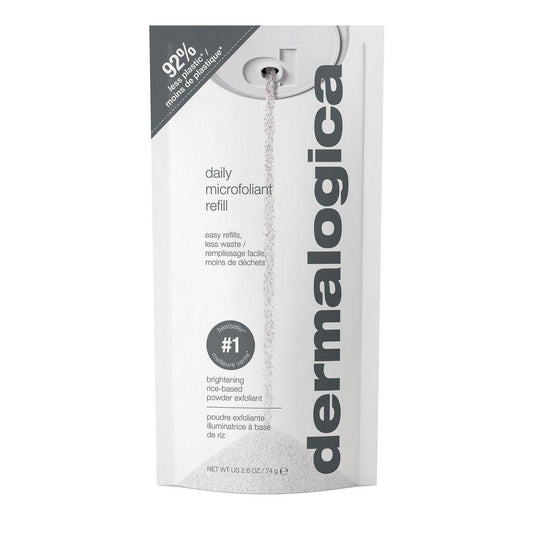 Dermalogica Daily Microfoliant – Gesichtspeeling-Pulver mit Salicylsäure und Papaya-Enzym für hellere, glattere Haut – 2,6 Fl Oz Nachfüllpackung
