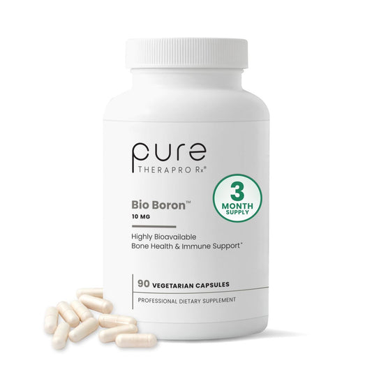Bio Boron, 10mg/Kapsel, Bororganischer Glycin-Boron-Komplex für Männer & Frauen, veganes Mineralstoffpräparat für Knochen, Herz-Kreislauf-Funktion & Immununterstützung, 90 vegetarische Kapseln