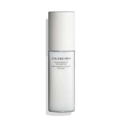 Shiseido Men Energizing Moisturizer Extra Light Fluid - 100 ml - Reduziert das Erscheinungsbild von feinen Linien, Fältchen, fahler Haut & Trockenheit - Nicht fettend, extra leichte Textur