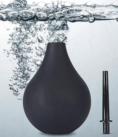 BodunDirect Anal-Dusche Einlaufbirne Vaginaldusche Einlaufreiniger für Frauen- oder Männergesundheit – für Wasser- oder Kaffee-Darmreinigung, Entgiftung und Verstopfung (Schwarz, 220 ml)