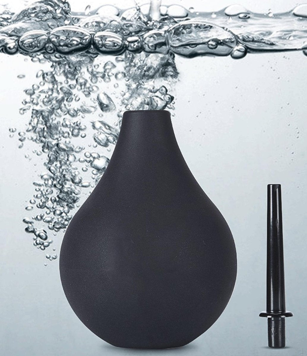 BodunDirect Anal-Dusche Einlaufbirne Vaginaldusche Einlaufreiniger für Frauen- oder Männergesundheit – für Wasser- oder Kaffee-Darmreinigung, Entgiftung und Verstopfung (Schwarz, 220 ml)