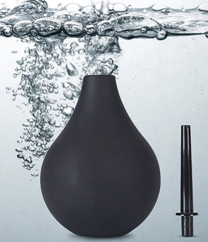 BodunDirect Anal-Dusche Einlaufbirne Vaginaldusche Einlaufreiniger für Frauen- oder Männergesundheit – für Wasser- oder Kaffee-Darmreinigung, Entgiftung und Verstopfung (Schwarz, 220 ml)