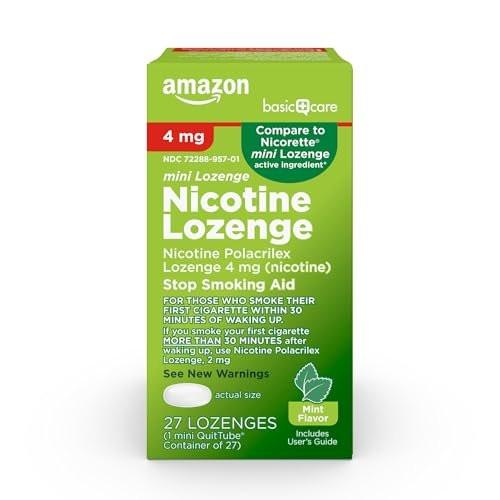 Nikotin-Lutschtablette mit Minzgeschmack, 4 mg, Raucherentwöhnung, 27 Stück