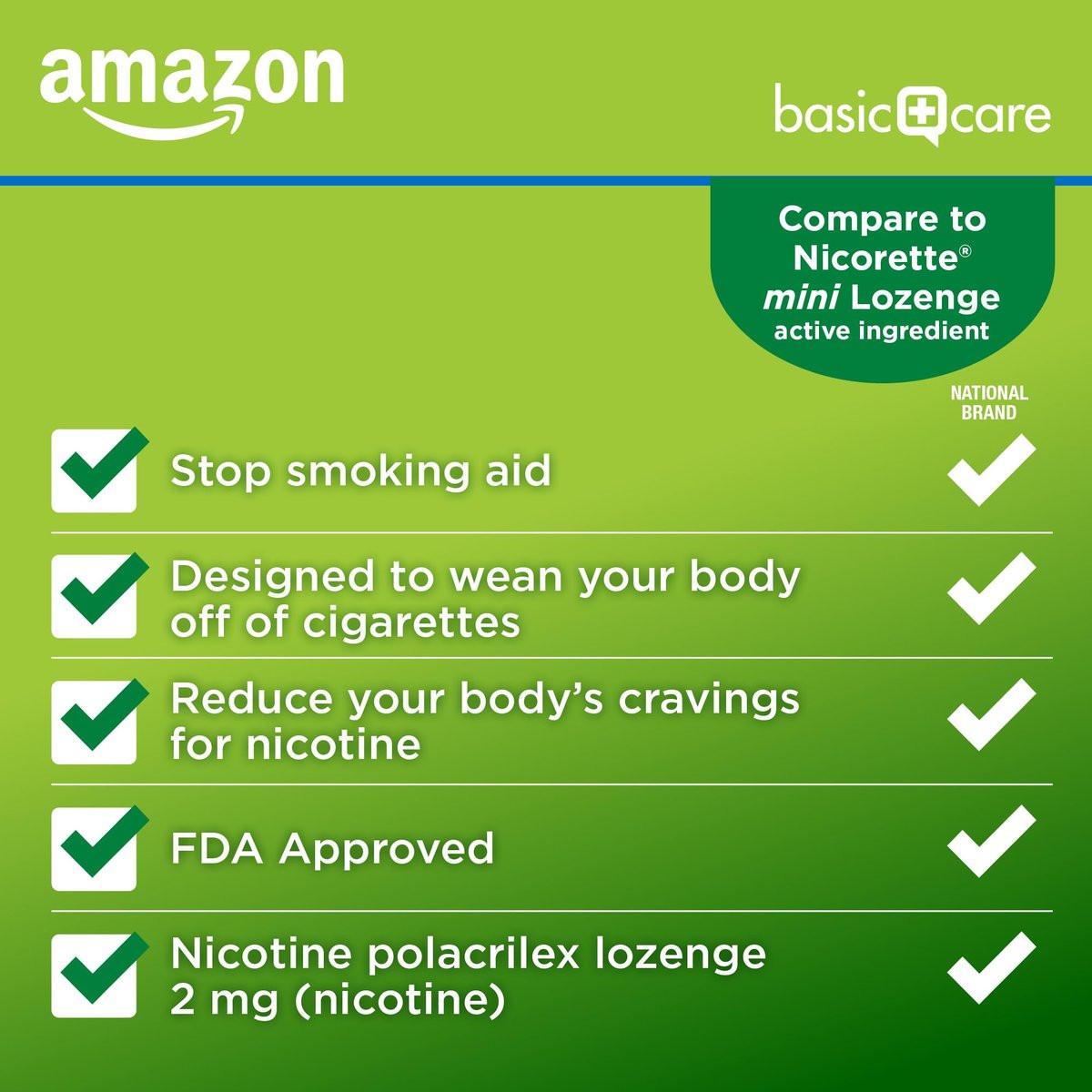 Basic Care Mini Nikotin-Polacrilex Lutschtablette 2 mg, Minzgeschmack, Raucherentwöhnungshilfe, 27 Stück