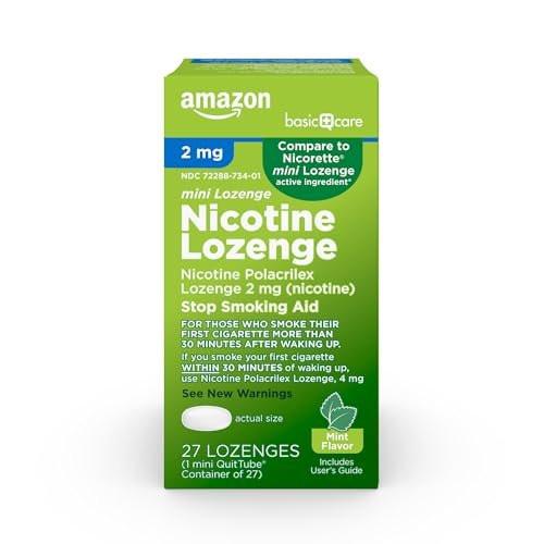 Basic Care Mini Nikotin-Polacrilex Lutschtablette 2 mg, Minzgeschmack, Raucherentwöhnungshilfe, 27 Stück