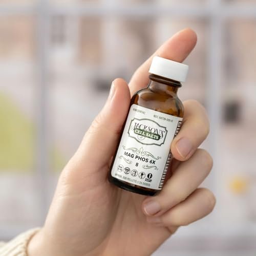 Jackson's #8 Zellsalz Mag Phos 6X (500 Pellets) – Vegane & Laktosefreie Schuessler Gewebesalze Magnesia Phosphorica 6X (Hergestellt in den USA)