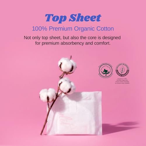 Livlit Ultra Dünne Slipeinlagen, 100% zertifizierte Bio-Baumwolle aus Texas, leichte Saugfähigkeit, chlorfrei, unparfümiert, hypoallergen (40 Stück)
