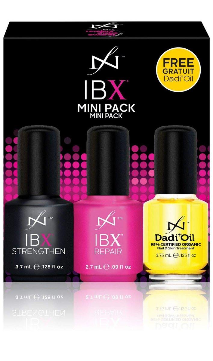IBX Mini Duo Pack mit kostenlosem Dadi Öl – Nagelhärter & Nagelpflege für starke Nägel (klar, 2 x 30 ml)