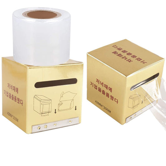 CICITOYWO Transparente Folienrolle für Microblading und Permanent Make-up – 2er-Pack, wiederverschließbar, 5 cm x 5 cm