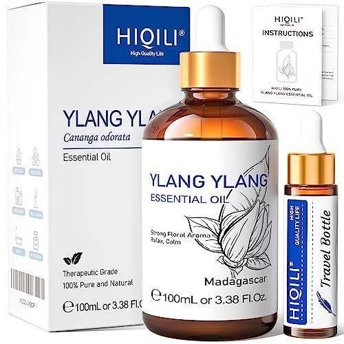 HIQILI Ylang-Ylang ätherisches Öl, langanhaltender Duft für Diffuser, Parfüms, Aromatherapie, DIY - 100 ml