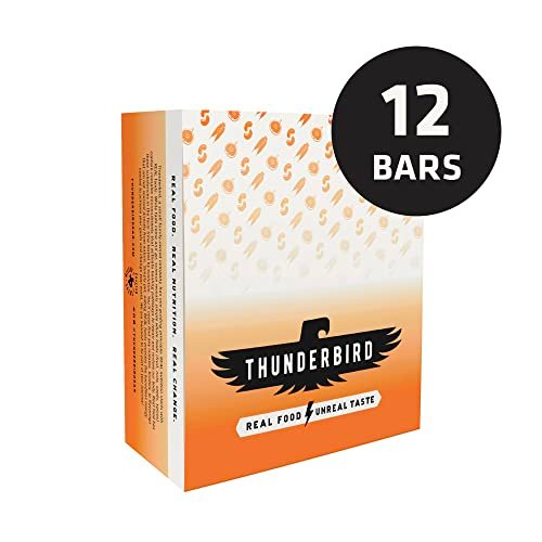 Thunderbird Real Food Energy Bars – Cashew Feige Karotte, 1,7 oz, Frucht- & Nuss-Riegel, ohne Zuckerzusatz, glutenfrei, 12er-Pack