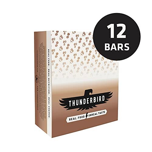 Thunderbird Bars Energie-Snack – Haselnuss Kaffee Maca, 12er-Pack (1,7 oz Riegel), glutenfrei, vegan, paleo, ohne Zuckerzusatz