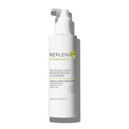 Replenix Glykolische Säure Reinigungspeeling Gesichtsreiniger – Sanfte medizinische Gesichtsreinigung für Hautverfärbungen (200 ml)