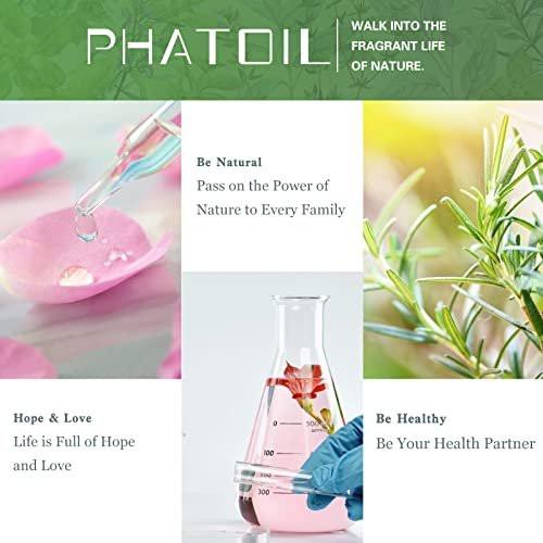 PHATOIL 100 ml Vanille-Essentialöl – Große 3,38 fl.oz Flasche, reines Aromatherapieöl für Diffuser, Luftbefeuchter, Seifen- und Kerzenherstellung