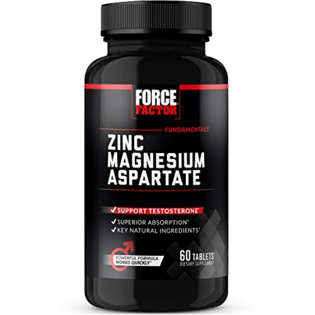 Force Factor Zink-Magnesium-Aspartat – Nahrungsergänzungsmittel für Muskelregeneration, Leistung, besseren Schlaf & Immunsystem, 60 Tabletten