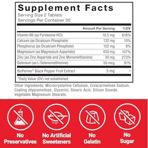 Force Factor Zink-Magnesium-Aspartat – Nahrungsergänzungsmittel für Muskelregeneration, Leistung, besseren Schlaf & Immunsystem, 60 Tabletten