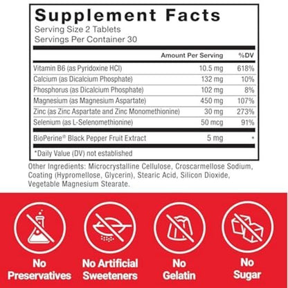 Force Factor Zink-Magnesium-Aspartat – Nahrungsergänzungsmittel für Muskelregeneration, Leistung, besseren Schlaf & Immunsystem, 60 Tabletten