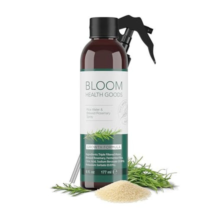 Rosmarin & Fermentiertes Reiswasser Haarwuchsspray – Natürliche Inhaltsstoffe für starkes, gesundes Haar (177 ml)